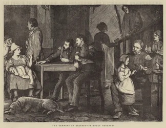 The Germans in Orleans, Friendly Advances